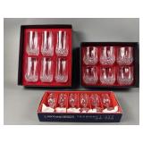 Vtg Cristal Dï¿½arques Longchamp Crystal Glass Set