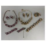 Hobe Vintage Rhinestone Costume Jewelry Sets Hobï¿½
