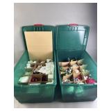 2 Bins of Christmas Ornaments