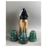 Hemingray-42 Glass Insulators & Sparklet Syphon