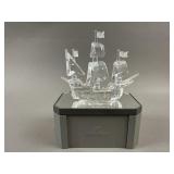 Swarovski Santa Maria Ship Figurine W/ Display
