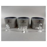 3 Swarovski Crystal Figurines W/ Original Boxes