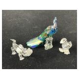 Swarovski Crystal Peacock, Duck Figurine & More