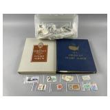 Lot of Vintage Stamps & Books
