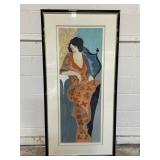 "Lady in Red" Serigraph by Tarkay