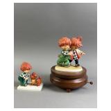 Vtg 1960s Red Head Hummel Porcelain Figures