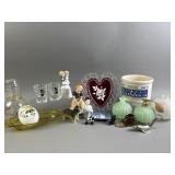 Assortment of Vintage Glass Lot Jadeite & More