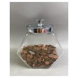 Glass Jar of Pennies