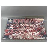 1997 Autographed Red Wings Stanley Cup Poster
