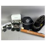 Lot of Prescription Glasses, Hats, & Recorder