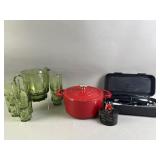 Electric Knife Set, Cast Iron Dutch Oven, & More