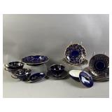 Lindnet Kueps Bavaria Cobalt Porcelain Tea Set