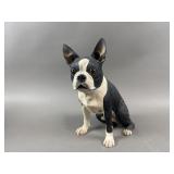 Vintage Danbury Mint Boston Terrier Ceramic Statue
