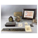 Antique Framed Cigar Lithograph, Signs & More