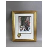 Framed Print of Emmett Kelly Signed John Peers