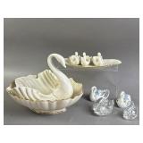 Lenox Porcelain Swan Dishes & More