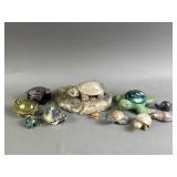 Collection of Miniature Ceramic Sea Turtles