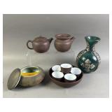 Chinese Zisha Tea Set & More