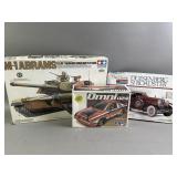 Vtg Tamiya Model Battle Tank, Cars, & More