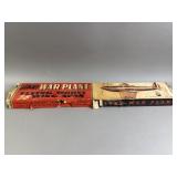 Vtg Giant War Plane Kit W/ Original Box