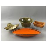 Vtg California Pottery Console Bowl & More