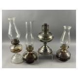 Vintage Clear Glass Kerosene Oil Lamps & More