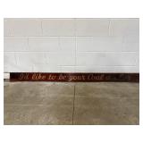 Large Vintage Mistele Coal & Oil Metal Sign