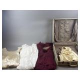 Vintage Samsonite Suit Case & Edwardian Dresses