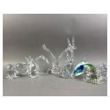 Glass Animal Figures Lot