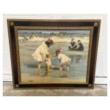 Framed/#/Signed Artwork by Edward Potthast w/COA