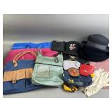 Lot of Tote Bags, Wallets, Hats, & More