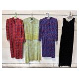 1980ï¿½s - 1990ï¿½s Silk & More Ladies Printed Dresses