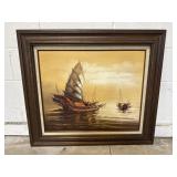 Hand Painted Original Oil Painting by W. Kwan