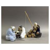 Vtg Chinese Mudman Figures
