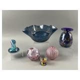 Hand-blown Art Glass Bowl & More
