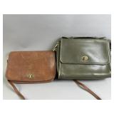 3 Vintage Leather Coach Crossbody Purses