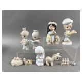 Various Vintage Precious Moments Ceramic Figurines