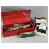 Vtg Tool Box W/ Tools & 18-Range Multitester