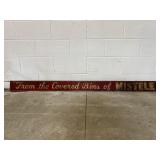 Large Vintage Mistele Coal & Oil Metal Sign
