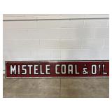 Large Mistele Coal & Oil Porcelain Sign