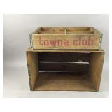 Vintage Towne Club Wooden Crate & More