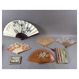 Folding Hand Fans, Hand Painted & More