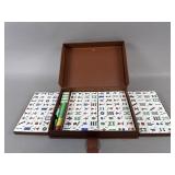 Vtg Chinese Mah Jong Traveling Game Set