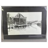Signed & Framed Monochromatic Lithograph