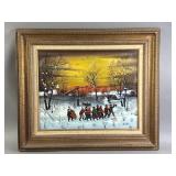 Signed Original Oil Painting on Canvas