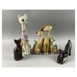 Vintage Cat Sculptures