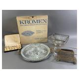 Vtg MCM Kromex Servette & More