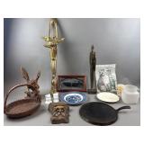 Cast Iron Flat Skillet Pan, Decor & More