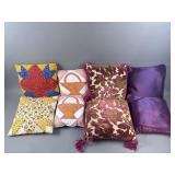 Vtg Hand Sewn Quilt Pillows & More