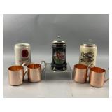 Vintage Beer Steins & More